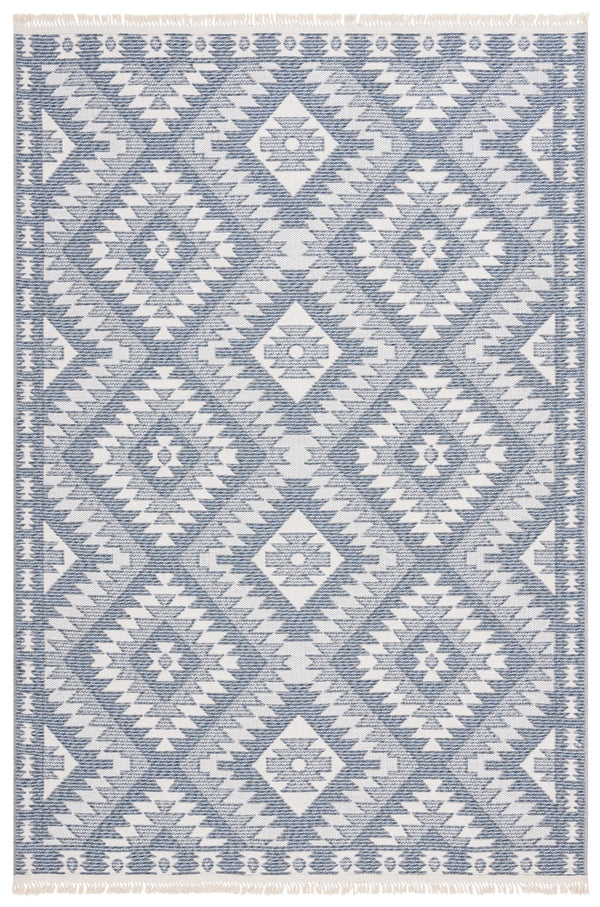 Safavieh Prairie 310m Blue / Grey Blue ,Grey 80% Cotton,20% Polyester Pri310m-4