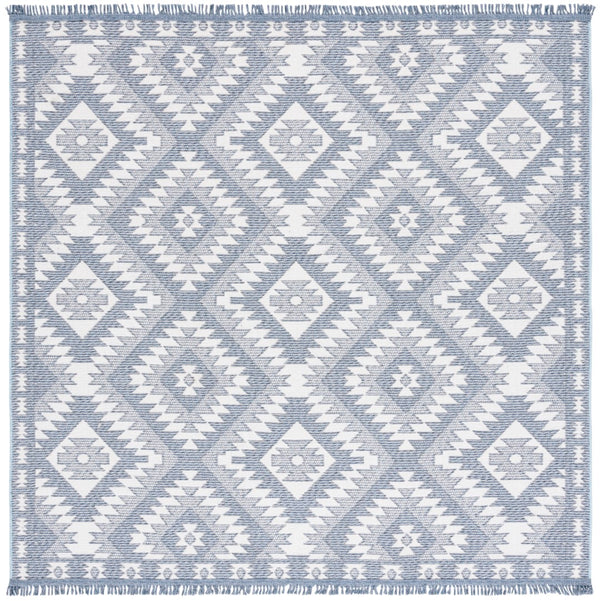 Safavieh Prairie 310m Blue / Grey Blue ,Grey 80% Cotton,20% Polyester Pri310m-7sq