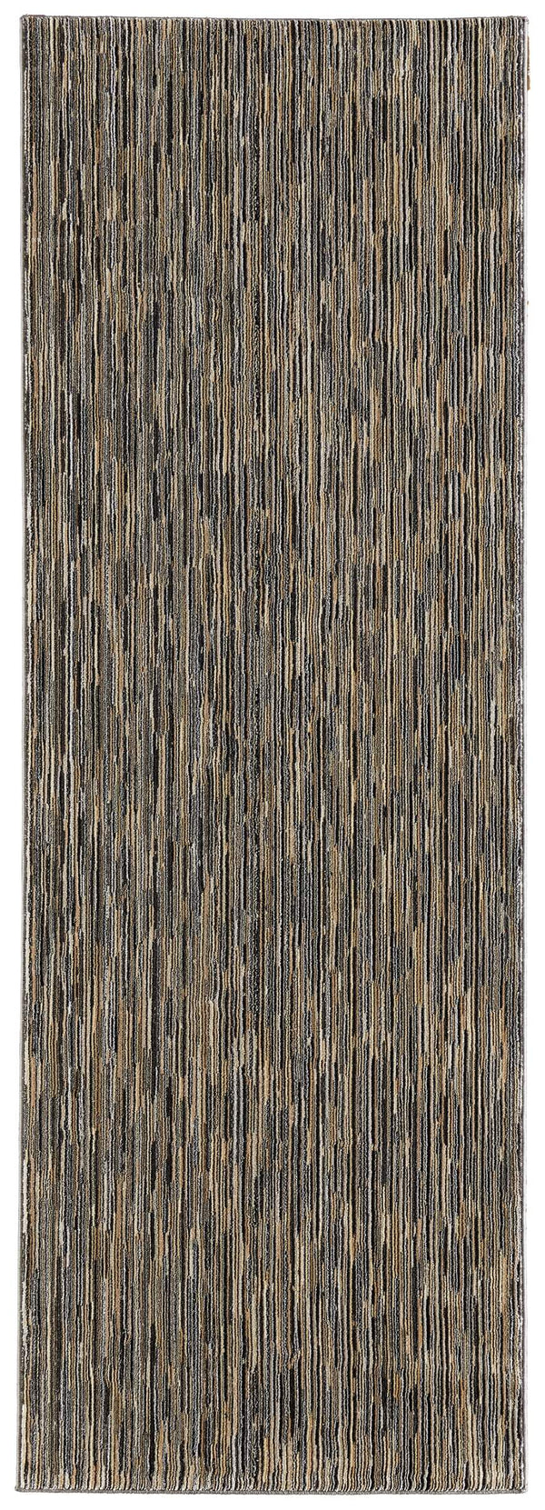 Feizy Rugs Priestley Taupe Tonal Runner Rug with Hand-Loomed Texture for Hallways and Entryways PRI39UCFCAL000I02