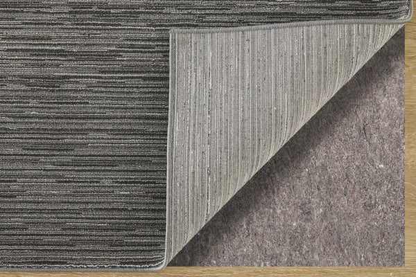 Feizy Rugs Priestley Solid Gray Flatweave Area Rug Modern Striated Texture for Living Rooms PRI39UCFCHL000E70