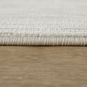 Feizy Rugs Priestley Ivory Striated Area Rug Modern Neutral Woven Texture for Living Room PRI39UCFIVY000E70