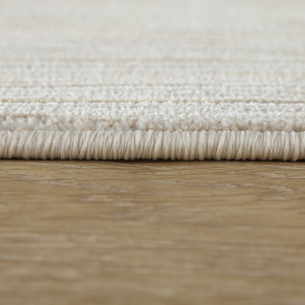 Feizy Rugs Priestley Ivory Striated Area Rug Modern Neutral Woven Texture for Living Room PRI39UCFIVY000E70