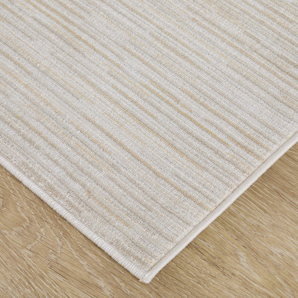 Feizy Rugs Priestley Ivory Striated Area Rug Modern Neutral Woven Texture for Living Room PRI39UCFIVY000E70