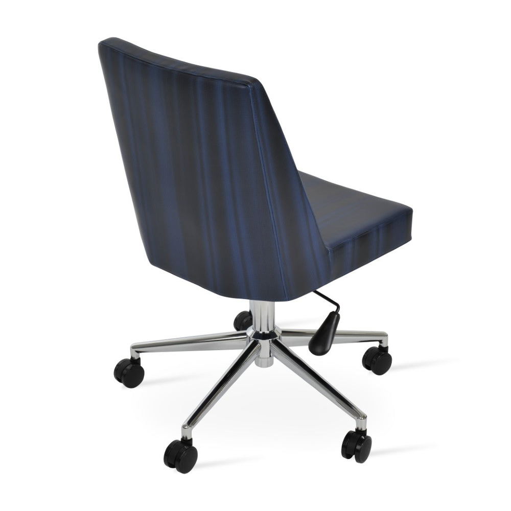 Soho Concept Prisma Office Chairs - Stylish Boucle, Velvet & Nubuck Fabrics With Chrome Base, 10-year Guarantee! Chrome  Soho-concept-dining-chair-12719