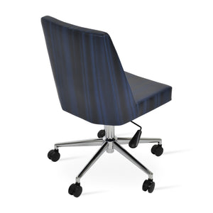 Soho Concept Prisma Office Chairs - Stylish Boucle, Velvet & Nubuck Fabrics With Chrome Base, 10-year Guarantee! Chrome  Soho-concept-dining-chair-12719