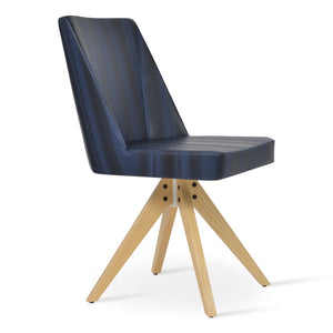 Soho Concept Prisma Pyramid Swivel Dining Chair - Elegant Boucle, Velvet & Nubuck Fabrics - 10-year Guarantee! Ash,Natural  Soho-concept-dining-chair-05720