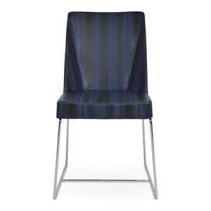 Soho Concept Prisma Sled Wire Dining Chair - Luxurious Boucle, Velvet, Nubuck Fabrics With 10-year Chrome Guarantee Chrome  Soho-concept-dining-chair-05722
