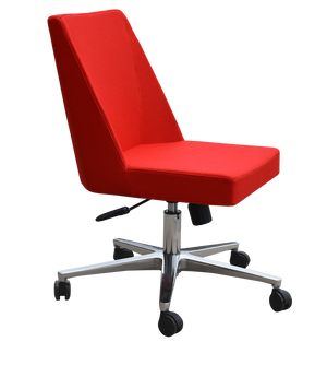 Soho Concept Prisma Office Chair - Stylish Camira Blazer Wool Fabric, 10-year Guarantee, Adjustable Height, Dark Grey Red  Soho-concept-dining-chair-11958