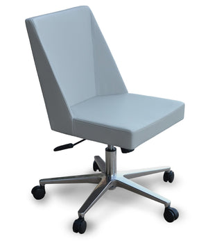 Soho Concept Prisma Office Chair In Light Grey - Elegant Camira Era Fabric, 10-year Guarantee, Adjustable Height Light Grey  Soho-concept-dining-chair-11957