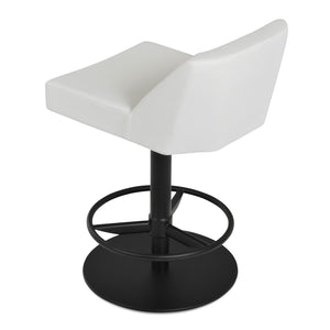 Soho Concept Prisma Adjustable Leatherette Barstools & Counterstools - Ergonomic Comfort In Soft Red Finish Black,White  Soho-concept-dining-chair-09775
