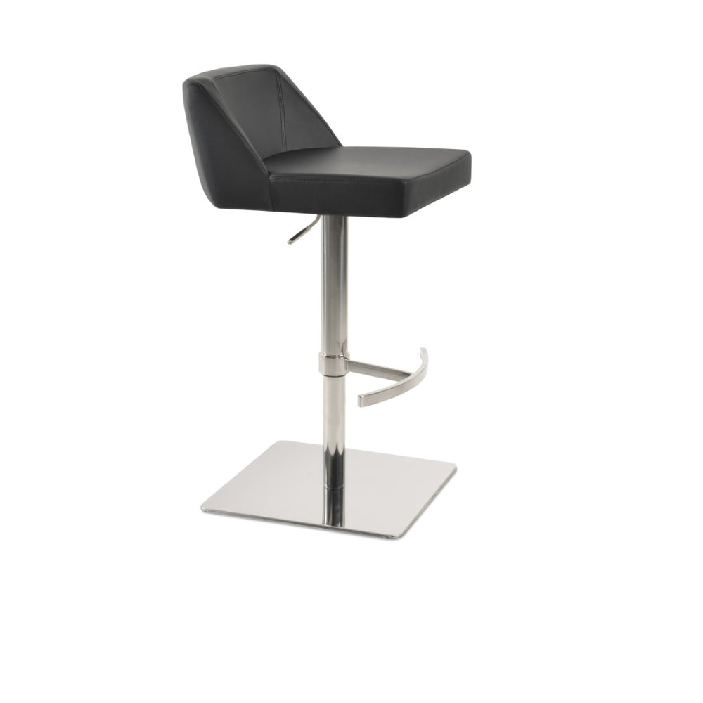 Soho Concept Prisma Piston Barstools & Counterstools - Soft Red Leatherette, Adjustable Height, Modern Design Red  Soho-concept-dining-chair-09752