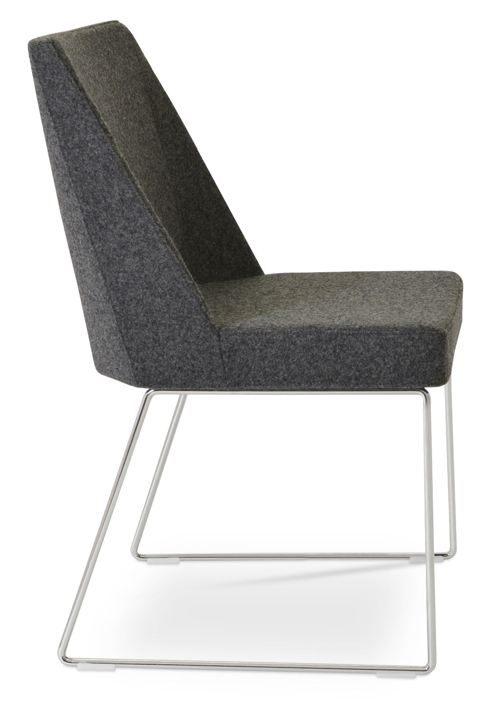 Soho Concept Prisma Wire Stool Dining Chair – Durable Camira Blazer Wool, 10-year Guarantee, Stylish Options Dark Grey  Soho-concept-dining-chair-05727