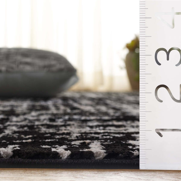 Safavieh Parker Area Rug - Modern Abstract Design With Timeless Elegance For Sophisticated Home Decor Black ,Ivory 60% Polyester,40% Jute Prk100z-6