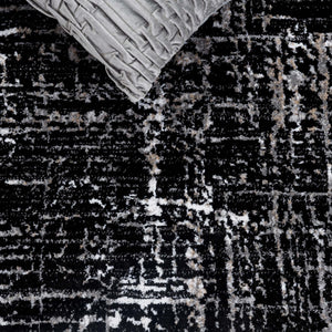 Safavieh Parker Area Rug - Modern Abstract Design With Timeless Elegance For Sophisticated Home Decor Black ,Ivory 60% Polyester,40% Jute Prk100z-6