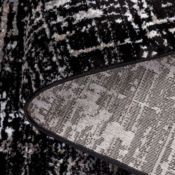 Safavieh Parker Area Rug - Modern Abstract Design With Timeless Elegance For Sophisticated Home Decor Black ,Ivory 60% Polyester,40% Jute Prk100z-6