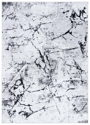 Safavieh Parker Modern Area Rug - Abstract Black, Grey & Ivory Design, 5'3" X 7'6", Luxurious & Durable Black ,Grey Ivory 60% Polyester,40% Jute Prk102z-5