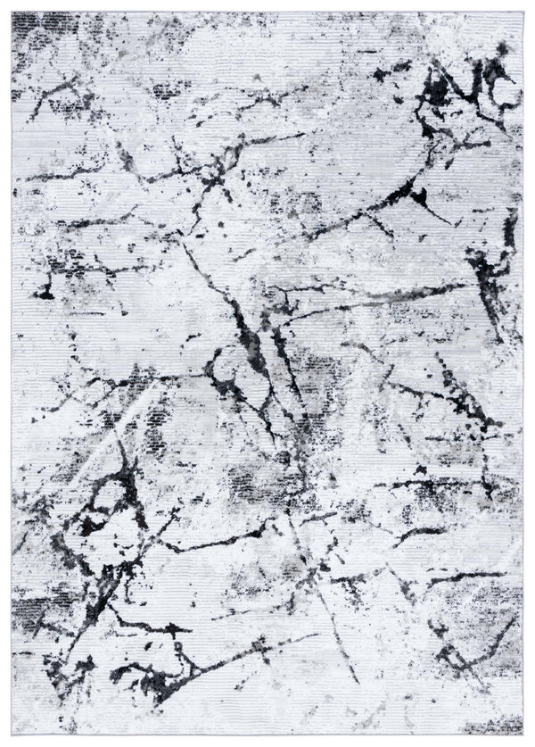 Safavieh Parker Modern Area Rug - Abstract Black, Grey & Ivory Design, 5'3" X 7'6", Luxurious & Durable Black ,Grey Ivory 60% Polyester,40% Jute Prk102z-5