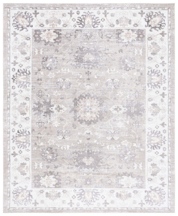 Safavieh Parker Elegant Taupe & Ivory Grey Area Rug - 7'9" X 9'6" - Soft, Durable, Modern Floral Design Taupe ,Ivory Grey 60% Polyester,40% Jute Prk104e-8