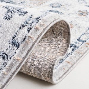 Safavieh Parker Blue-Grey Ivory Runner 2X7ft — Low Pile Turkish Power-Loomed Floral Rug, Durable Jute Blend PRK104N-27