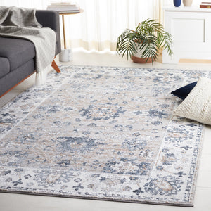 Safavieh Parker Blue-Grey Ivory Runner 2X7ft — Low Pile Turkish Power-Loomed Floral Rug, Durable Jute Blend PRK104N-27