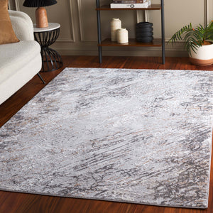 Safavieh Parker 6X9 Grey/Dark Grey Abstract Area Rug — Power-Loomed Turkey, 3/8" Pile, Durable Polyester-Jute Blend PRK106F-6