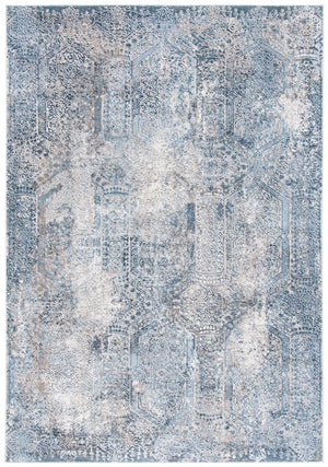 Safavieh Parker Modern Abstract Area Rug In Elegant Blue And Taupe - Perfect For Hallways And Entryways Blue ,Taupe 60% Polyester,40% Jute Prk115m-5