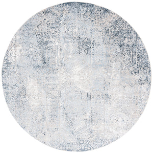 Safavieh Parker Modern Abstract Area Rug In Elegant Blue And Taupe - Perfect For Hallways And Entryways Blue ,Taupe 60% Polyester,40% Jute Prk115m-5