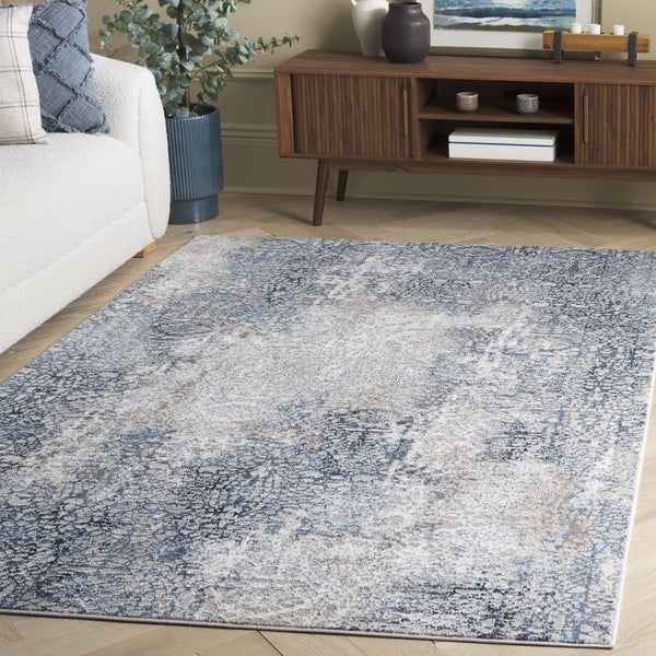 Safavieh Parker Modern Area Rug – Luxurious Blue And Taupe Design For Stylish Living Spaces And Comfort Blue ,Taupe 60% Polyester,40% Jute Prk116m-7sq