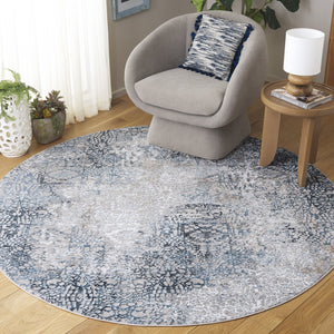 Safavieh Parker Modern Area Rug – Luxurious Blue And Taupe Design For Stylish Living Spaces And Comfort Blue ,Taupe 60% Polyester,40% Jute Prk116m-7sq