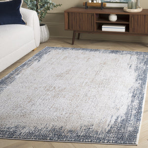 Safavieh Parker Exquisite 8' X 10' Area Rug - Modern Design With Durable Craftsmanship For Stylish Spaces Taupe ,Blue 60% Polyester,40% Jute Prk117e-7sq