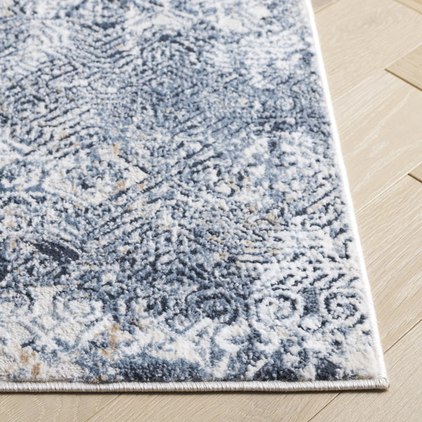 Safavieh Parker Modern Elegance Area Rug - Luxurious Turkish Design With Soft Texture For High-traffic Spaces Blue ,Taupe 60% Polyester,40% Jute Prk119m-8