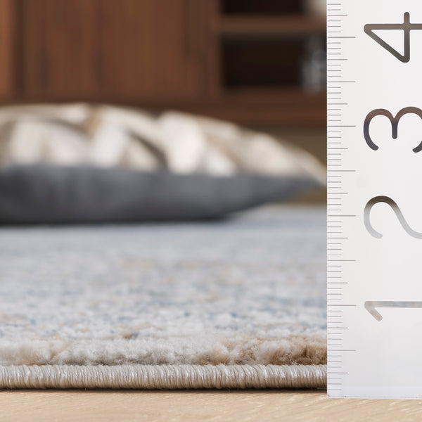 Safavieh Parker Modern Elegance Area Rug - Luxurious Turkish Design With Soft Texture For High-traffic Spaces Blue ,Taupe 60% Polyester,40% Jute Prk119m-8