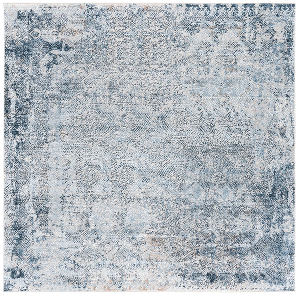Safavieh Parker Modern Elegance Area Rug - Luxurious Turkish Design With Soft Texture For High-traffic Spaces Blue ,Taupe 60% Polyester,40% Jute Prk119m-8