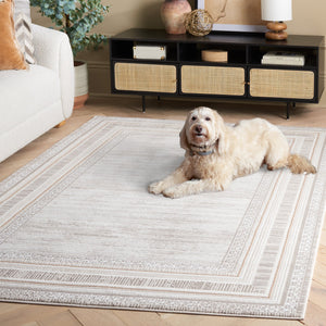 Safavieh Parker Elegant Power-loomed Area Rug In Sophisticated Taupe And Grey With Luxurious Comfort Feel Taupe ,Grey Gold 60% Polyester,40% Jute Prk120e-28
