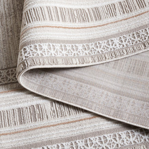 Safavieh Parker Elegant Power-loomed Area Rug In Sophisticated Taupe And Grey With Luxurious Comfort Feel Taupe ,Grey Gold 60% Polyester,40% Jute Prk120e-28