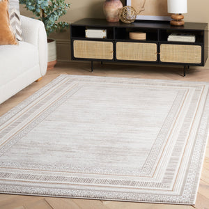 Safavieh Parker Elegant Power-loomed Area Rug In Sophisticated Taupe And Grey With Luxurious Comfort Feel Taupe ,Grey Gold 60% Polyester,40% Jute Prk120e-28