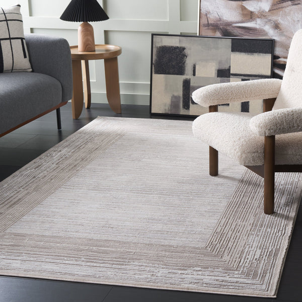 Safavieh Parker Modern Area Rug In Chic Taupe And Grey Ivory - Perfect For Elevating Any Interior Style Taupe ,Grey Ivory 60% Polyester,40% Jute Prk124e-7sq