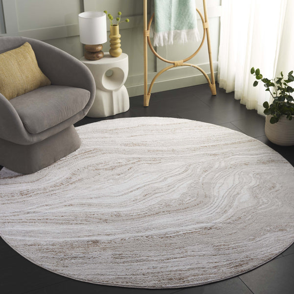 Safavieh Parker Area Rug: Plush Modern Accent In Elegant Ivory And Beige For Luxurious Home Decor Style Beige ,Ivory 60% Polyester,40% Jute Prk128b-28