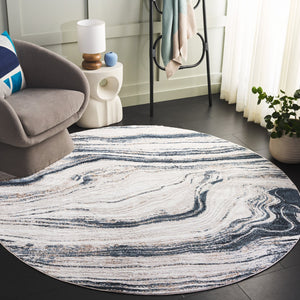 Safavieh Parker Area Rug: Plush Modern Accent In Elegant Ivory And Beige For Luxurious Home Decor Style Ivory ,Navy 60% Polyester,40% Jute Prk128m-7r