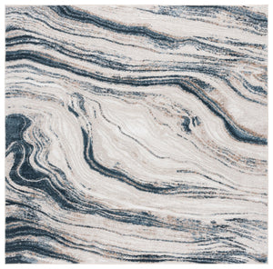 Safavieh Parker Area Rug: Plush Modern Accent In Elegant Ivory And Beige For Luxurious Home Decor Style Ivory ,Navy 60% Polyester,40% Jute Prk128m-7r