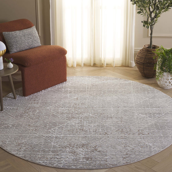 Safavieh Parker Exquisite Power-loomed Area Rug In Luxurious Taupe And Grey, Perfect For Modern Spaces Taupe ,Grey Ivory 60% Polyester,40% Jute Prk132e-5