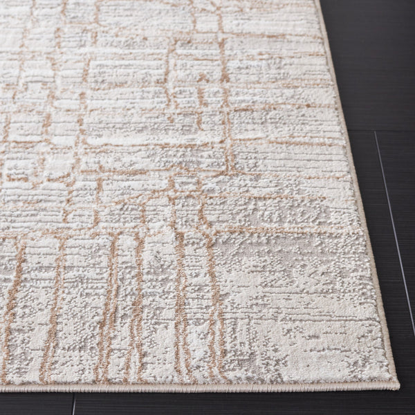 Safavieh Parker Exquisite Area Rug In Elegant Taupe And Beige Gold - Modern Luxury For Your Home Décor Taupe ,Beige Gold 60% Polyester,40% Jute Prk134e-5