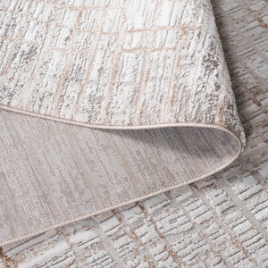 Safavieh Parker Exquisite Area Rug In Elegant Taupe And Beige Gold - Modern Luxury For Your Home Décor Taupe ,Beige Gold 60% Polyester,40% Jute Prk134e-5