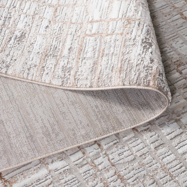 Safavieh Parker Exquisite Area Rug In Elegant Taupe And Beige Gold - Modern Luxury For Your Home Décor Taupe ,Beige Gold 60% Polyester,40% Jute Prk134e-5