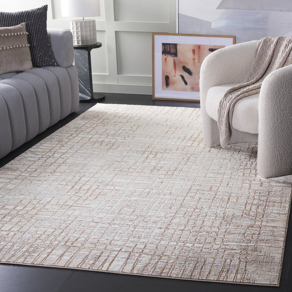 Safavieh Parker Exquisite Area Rug In Elegant Taupe And Beige Gold - Modern Luxury For Your Home Décor Taupe ,Beige Gold 60% Polyester,40% Jute Prk134e-5