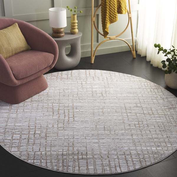 Safavieh Parker Exquisite Area Rug In Elegant Taupe And Beige Gold - Modern Luxury For Your Home Décor Taupe ,Beige Gold 60% Polyester,40% Jute Prk134e-5