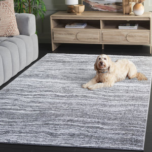 Safavieh Parker Medium 5'3" X 7'6" Grey Ivory Abstract Rug — Low Profile, Power-Loomed Turkey, Durable Jute Blend PRK156F-5
