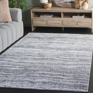 Safavieh Parker Medium 5'3" X 7'6" Grey Ivory Abstract Rug — Low Profile, Power-Loomed Turkey, Durable Jute Blend PRK156F-5