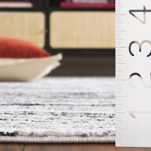 Safavieh Parker Ivory Beige-Black 6X9 Area Rug — Low-Profile 3/8" Jute-Poly Blend, Modern Minimalist Floor Decor PRK156Z-6