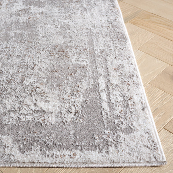 Safavieh Parker 182E Grey Taupe Ivory Area Rug 6X9 — Power-Loomed Turkey Craft, Low-Profile 3/8" Pile, Durable Stylish Rug PRK182E-6